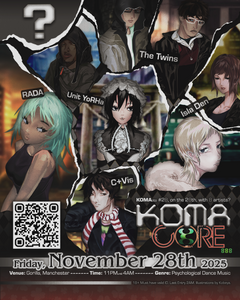 Event poster for KOMAoto(UK): KOMACORE-888