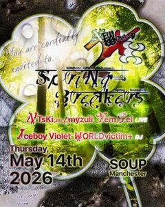 Event poster for KOMAoto X NEW WORLD 2: Spring Breakers
